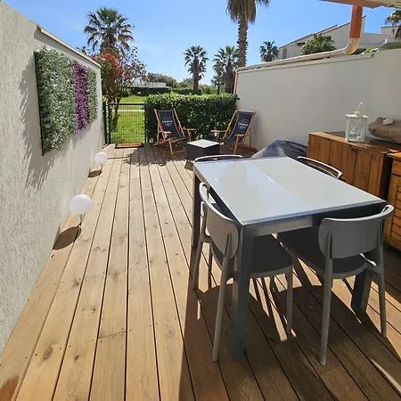 Résidence Les Goelettes Avec Terrasse - Clim - Wifi - Parking - Piscine - Front De Appartement Saint-Cyprien (Pyrenees-Orientales)