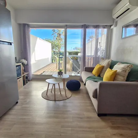 Les Goelettes Avec Terrasse - Clim - Wifi - Parking - Piscine - Front De *