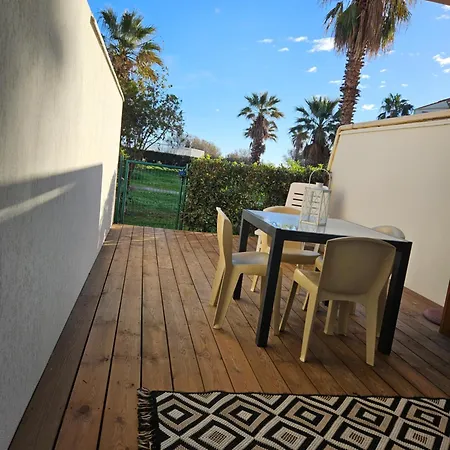 Les Goelettes Avec Terrasse - Clim - Wifi - Parking - Piscine - Front De Saint-Cyprien (Pyrenees-Orientales)