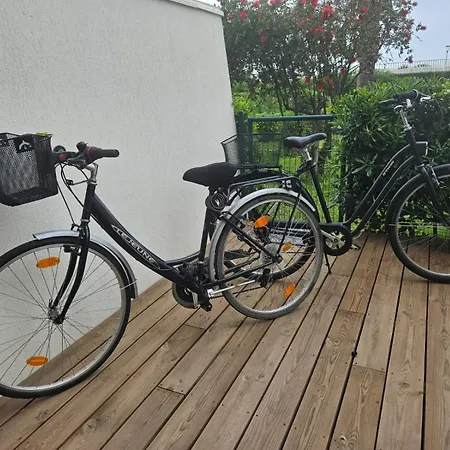 Lägenhet Le Cosy Les Goelettes Avec Terrasse - Clim - Wifi - Parking - Piscine - Front De - 2 Velos A Disposition *